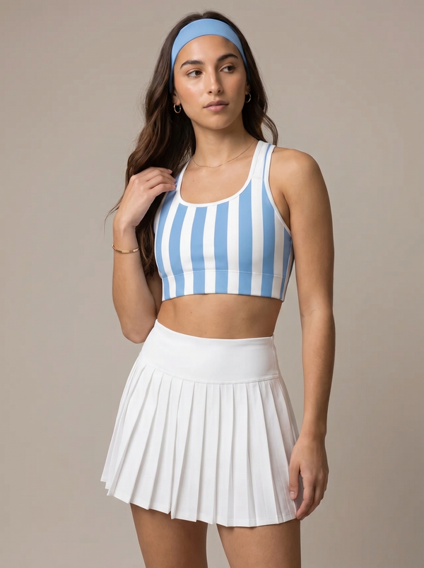 Argentina Stripe Sports Bra