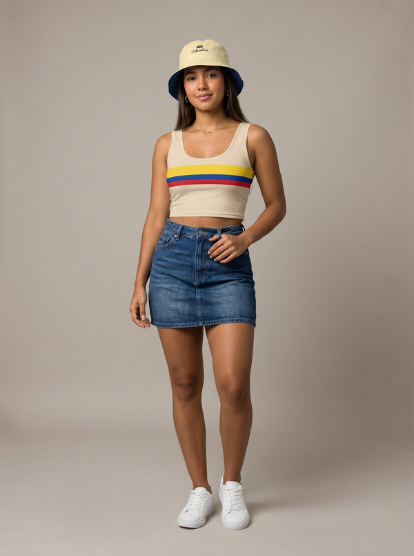 Champagne Crop Top Colombia