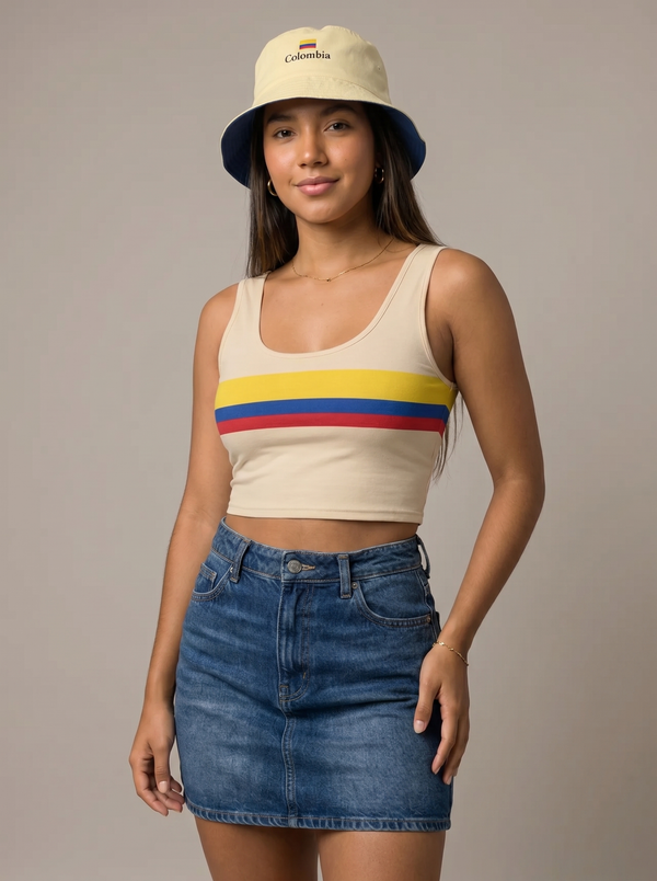 Champagne Crop Top Colombia