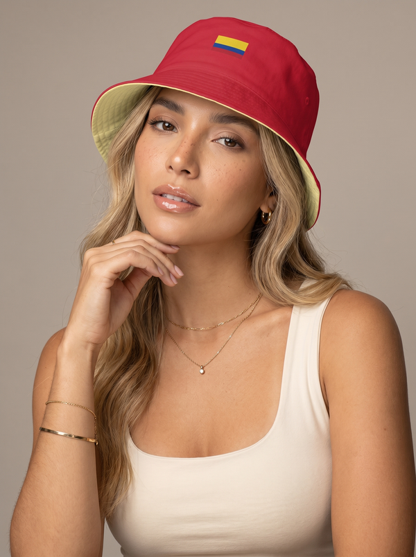 Colombia Sol y Fuego Reversible Bucket Hat