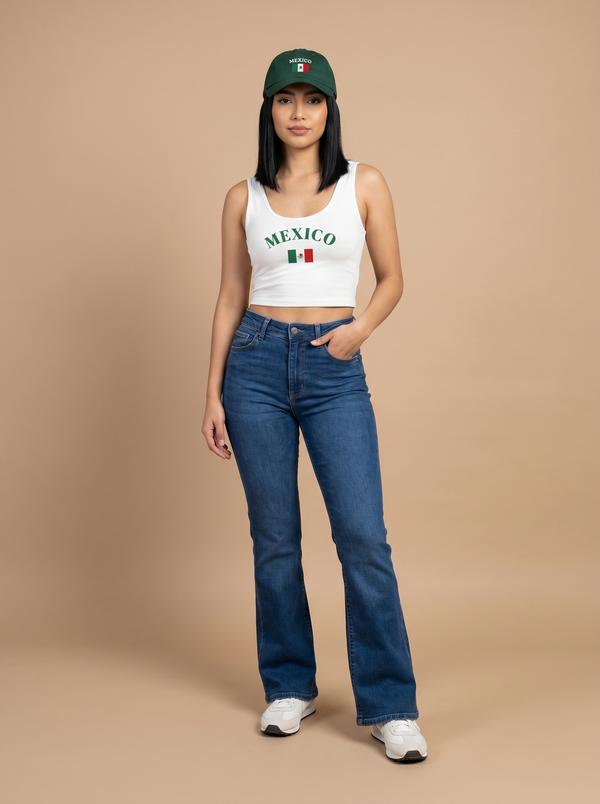 Mexico Blanco Crop Top