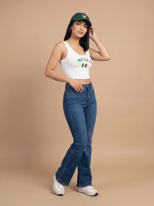 Mexico Blanco Crop Top