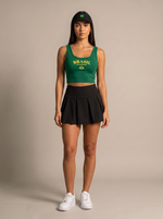 Deep Green Brasil Crop Top