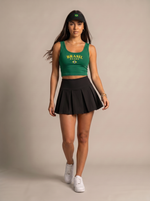 Deep Green Brasil Crop Top