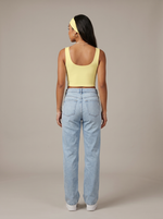 Pastel Yellow Brasil Crop Top