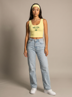 Pastel Yellow Brasil Crop Top