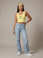 Pastel Yellow Brasil Crop Top