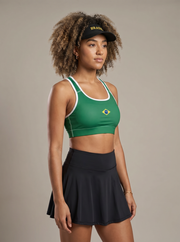 Brazil Deep Green Sports Bra