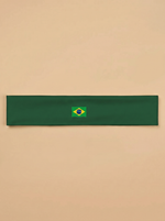 Brazil Flag Deep Green Headband