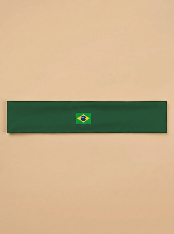 Brazil Flag Deep Green Headband