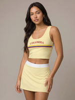 Pastel Yellow Colombia Signature Crop Top
