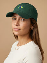 Brazil Deep Green Cap - Embroidery