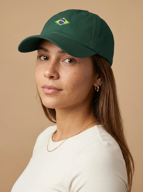 Brazil Deep Green Cap - Embroidery