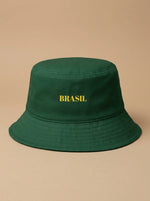 Brasil Reversible Bucket Hat — Yellow x Green