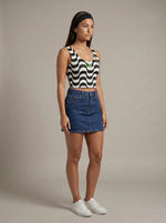 Brasil Copacabana Wave Crop Top