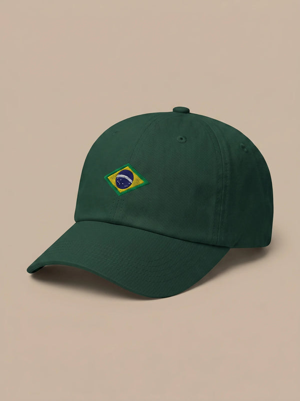 Brazil Deep Green Cap - Embroidery